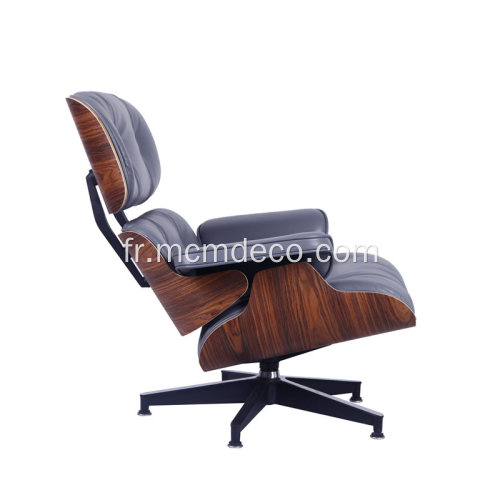 Living Room Timeless Eames Lounge Chair in Leather